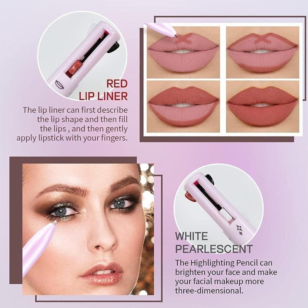 4-in-1 Touch-Up Makeup Pen – Eyeliner, Lip, Concealer & Brow in One