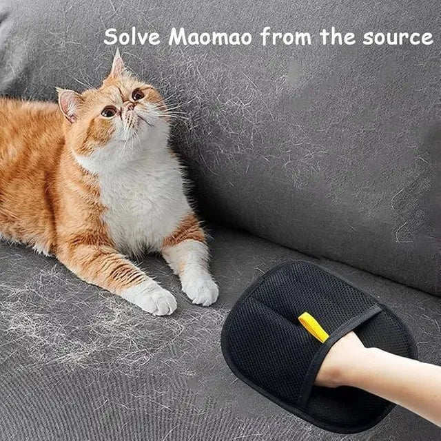 Pet Hair Removal Gloves – Remove Hair from Any Surface & Groom Your Pet